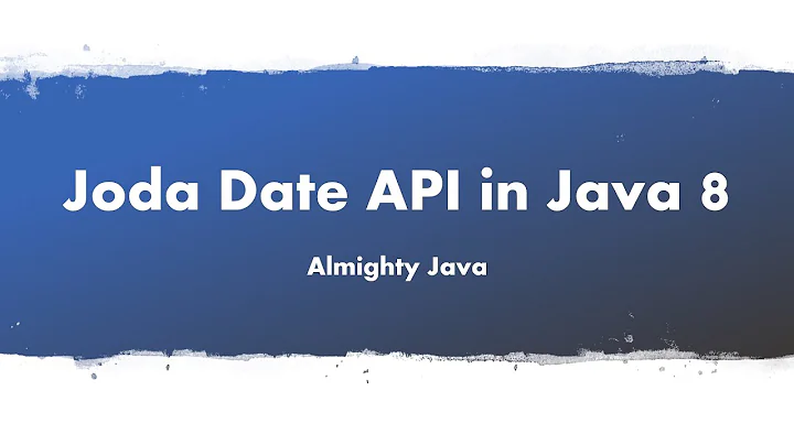 How to use Joda Date API in Java8? | Local Date