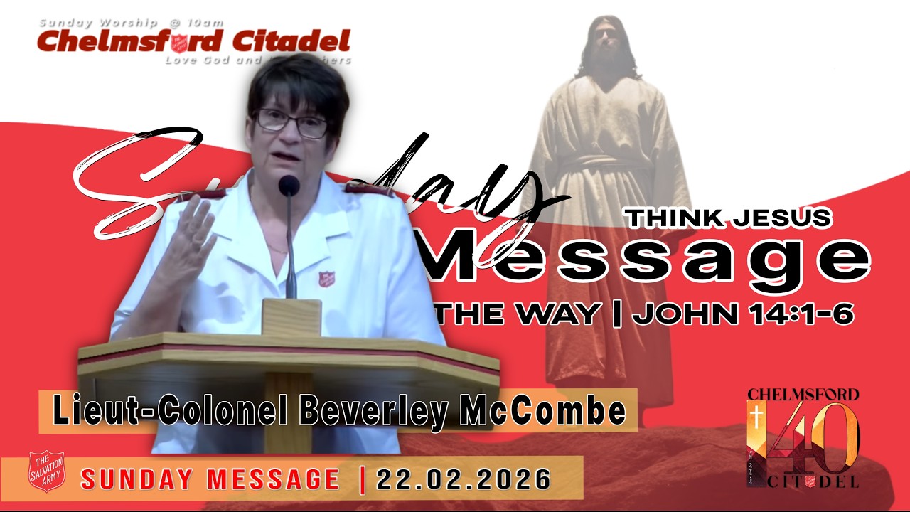 Sunday Message Lt Col Beverley McCombe - The Jesus Way  - 22 02 2206