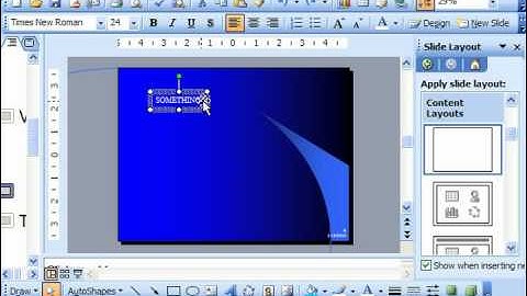 PowerPoint 2003 Tutorial Resizing Text Boxes & Placeholders Microsoft Training Lesson 6.4