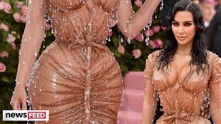 Fans Think Kim K Removed BONES From Her Body For MET Gala Look!