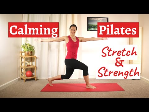 Calming Pilates Flow Routine | Relaxing 20 Min Stretch & Strength At-home Workout | Core and Balance