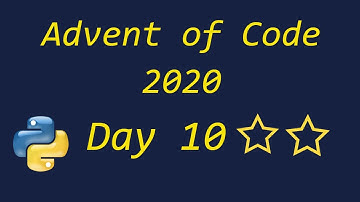 Advent of Code 2020 Day 10 - using Python