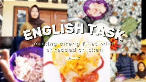 ✨🧑‍🍳Tutorial how to make Cireng Filled With Shredded Chicken🧑‍🍳✨ (english task group 3)