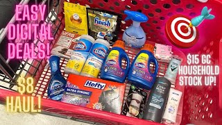 TARGET Digital Coupon Deals | Spend $50, Get $15 Gift Card| Household and Dove Stock Up Time!