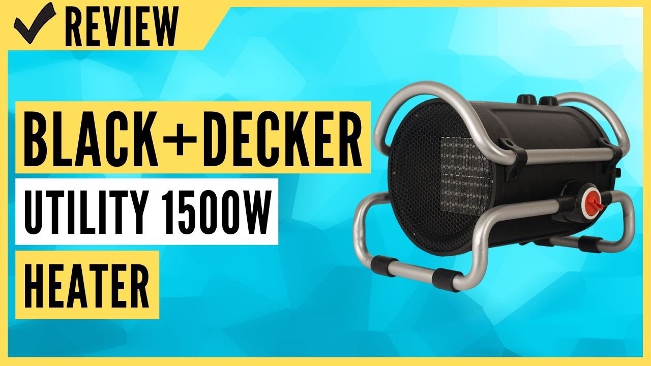 BLACK+DECKER Utility 1500W Heater Review - YouTube