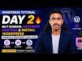 WordPress Tutorial Day 2 🔥 Buy Domain, Hostinger Hosting & Install WordPress | #wordpress #day2