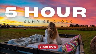 5 Hours Sleep: Sunset Alarm Clock Video screenshot 4