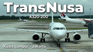 TRANSNUSA Airbus A320-200 | Flight 8B674 from Kuala Lumpur to Jakarta