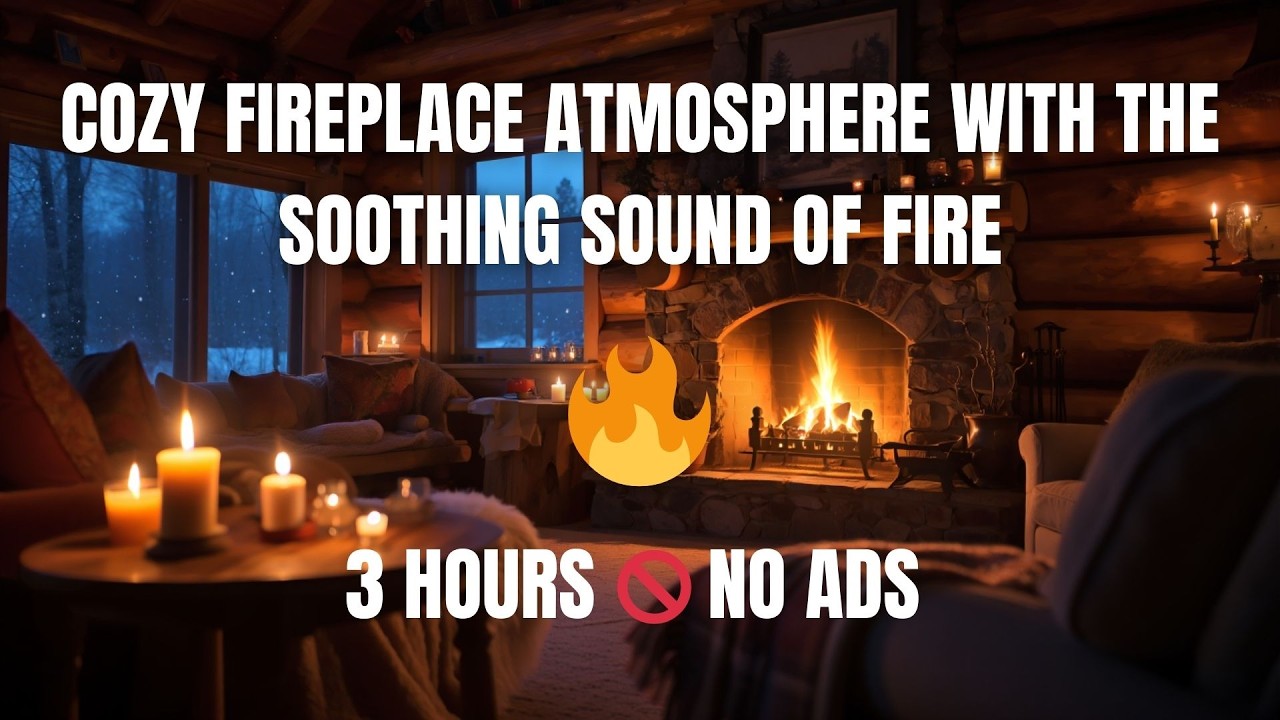 Warm Fireplace Ambience for Studying and Focus