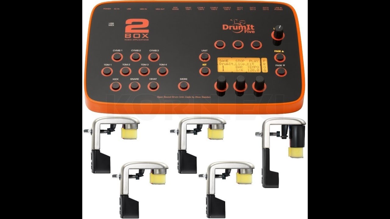 McDRUMS - Soundcheck, 2box TrigIt, 2box DrumIt 5 Mk2, Remo Silentstroke