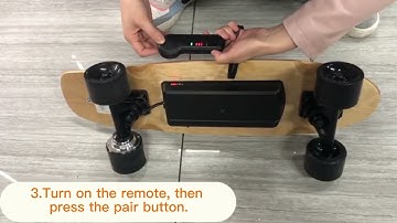 How to pair the electric skateboard and remote ?