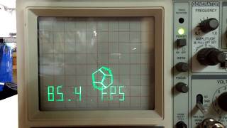 Oscilloscope Vector Display: Text demo