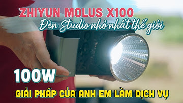 ZHIYUN MOLUS X100 | Đèn Studio 100W di động nhỏ nhất thế giới
