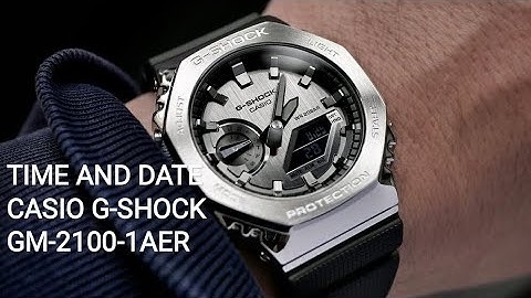 HOW TO ADJUST TIME AND DATE CASIO G-SHOCK GM-2100-1AER