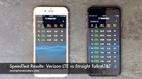 SpeedTest Results: Verizon LTE vs Straight Talk AT&T