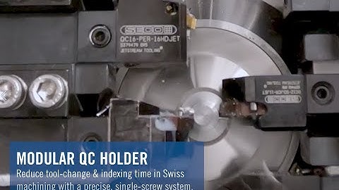 Product Introduction of Modular Quick Change Swiss Machining Toolholder | Seco Tools