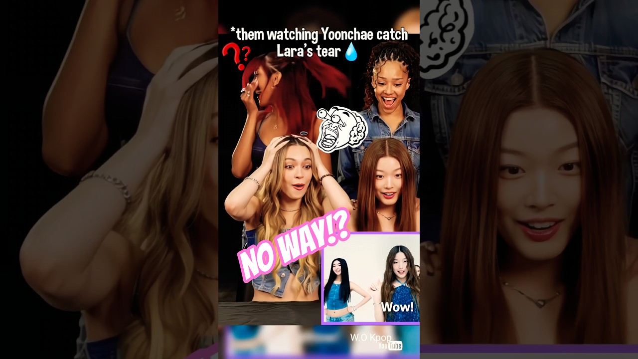 the way Yoonchae & Lara's part had them? 😳😅 #katseye #yoonchae #lara #sophia