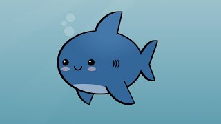 Drawing a kawaii shark with HTML and CSS screenshot 3