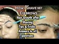 Eyebrow Shaving Demo || Face Shaving  Step by Step for Beginners
