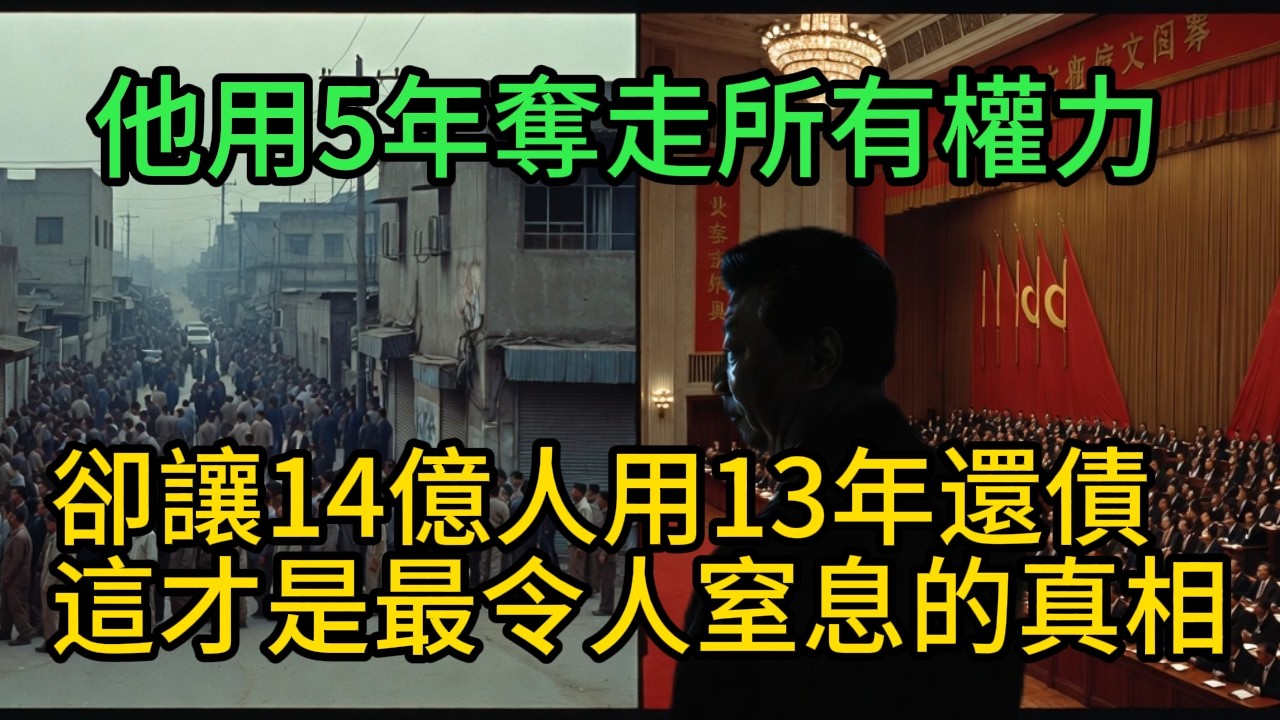 他用5年奪走所有權力，卻讓14億人用13年還債——這才是最令人窒息的真相