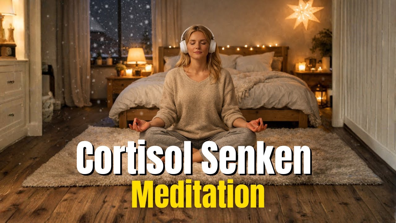 Warnung: Zu viel Cortisol? Mach das vor dem Schlafen - Cortisol Senken Meditation