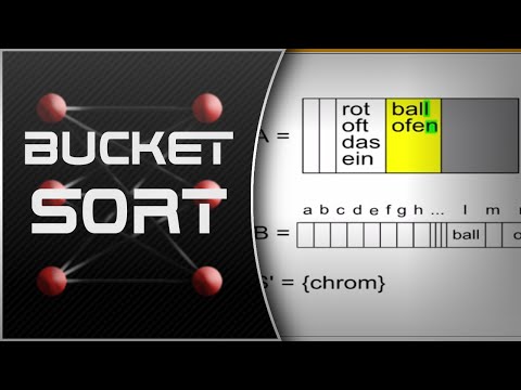 Video: Ist der Bucket-Sort-Algorithmus vorhanden?