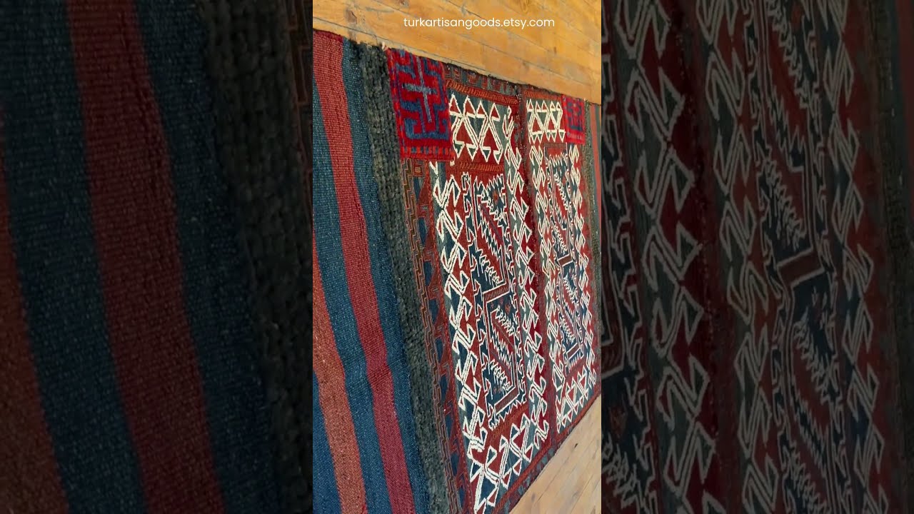 3x5ft Embroidered Kurdish Area Rug | Living Room Rug | Explore Anatolia with Rugs | Ready to ship