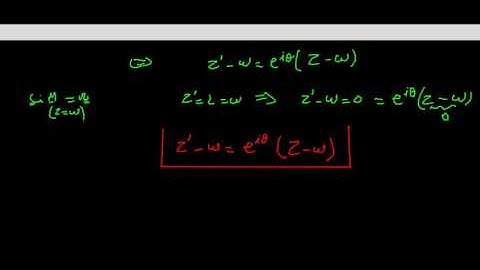 Transformations usuelles dans le plan complexe (Partie2)