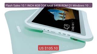 Flash Sales 10.1 INCH 4GB DDR RAM 64GB ROM Q1 Windows 10 Ta... — Top Pick 2026 | Unbeatable Price!