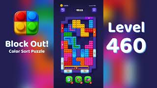 Block Out Level 460 Walkthrough 🧩 | All Levels Solution | Mini Boss