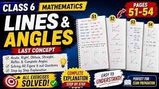 Class 6 Maths | Lines and Angles | Last Concept | Pages 51–54 | Figure It Out Questions