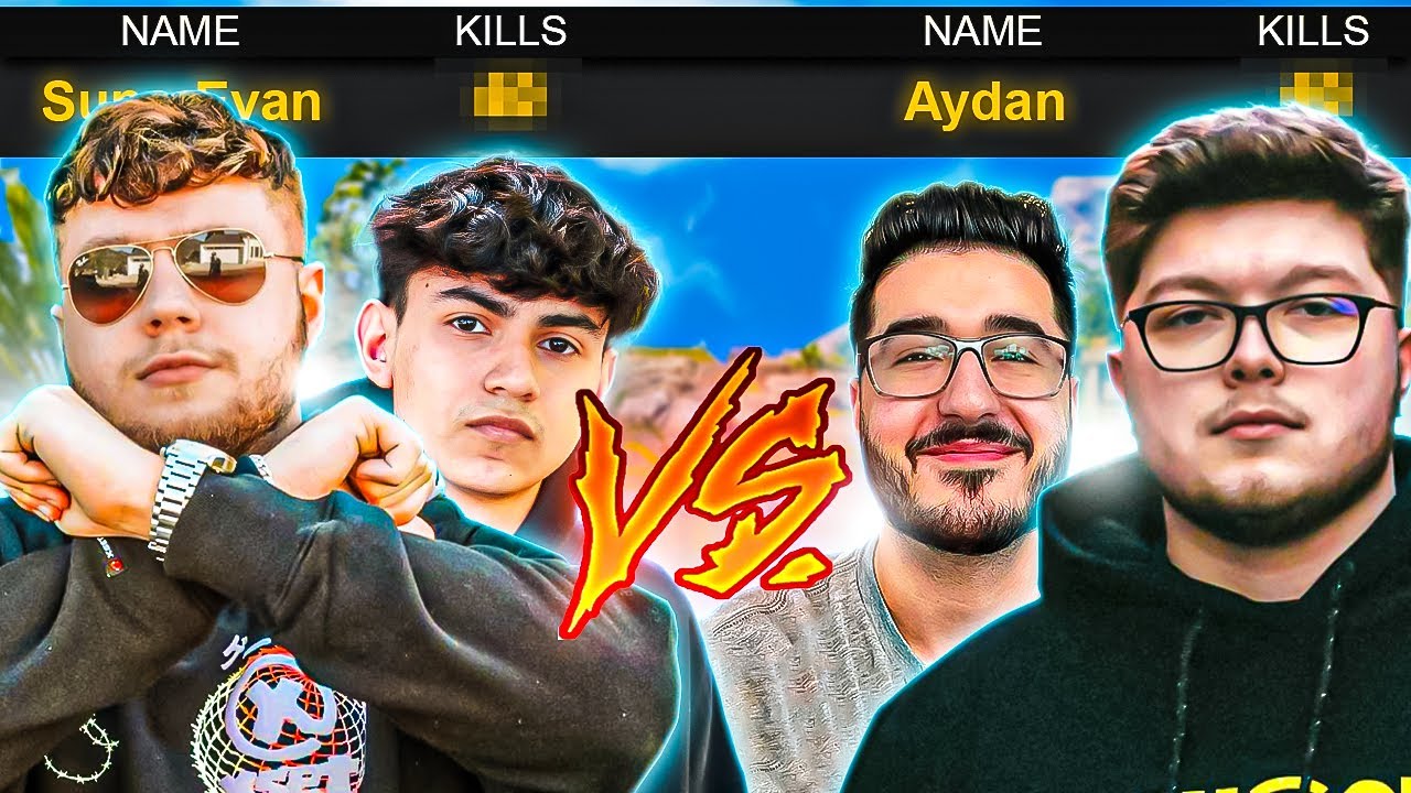 Most INTENSE Comeback in 2v2 Kill Race w/ DiazBiffle, Aydan, and Mutex!