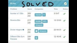 6 REVISION BIT PLAY (Linked List)-Interviewbit #bitmanipulation#programming