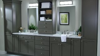 Martha explains why her PurestyleTM cabinetry is great in any room of the house—even the bathroom—and introduces the new 