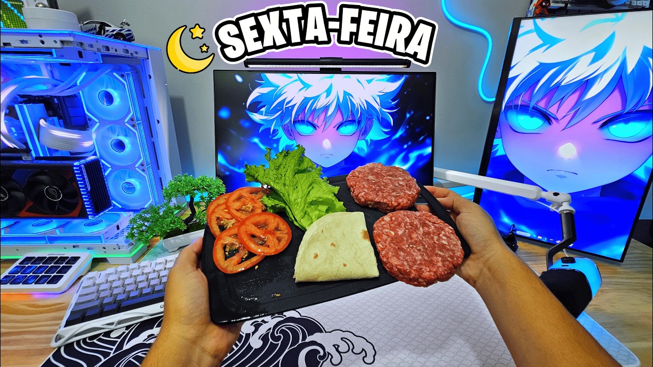 Sexta Feira de um Gamer Morando Sozinho (e Com Fome) 😂🍕
