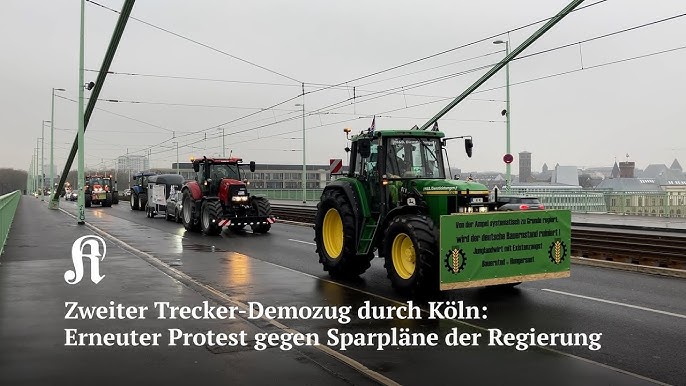 Bauern-Demo 08.01.2024 Rösrath MACHT DICHT! Trecker-Protest bei