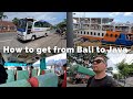 🇮🇩How to get to Java From Bali without needing to prebook - bus and ferry🇮🇩