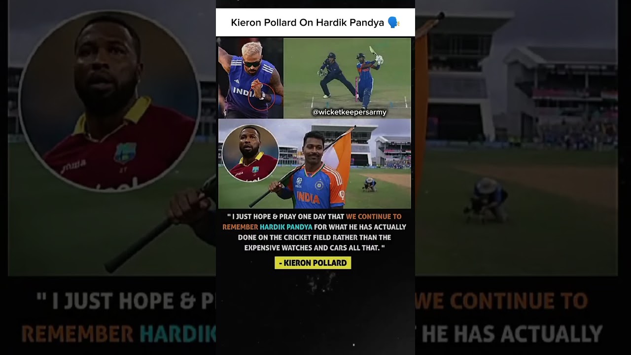 Kieron Pollard on Hardik Pandya 🗣