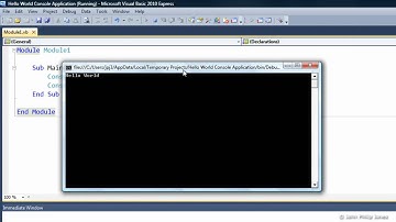 "Hello World" (Visual Basic Console Application)