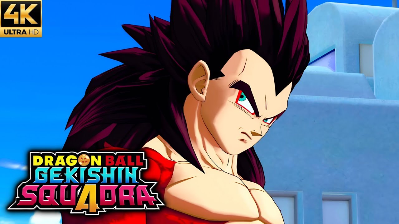 Dragon Ball Gekishin Squadra - SS4 Vegeta All Supers, Skins, Intros & Emotes (4K 60FPS)