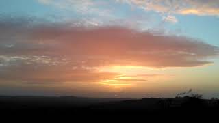 Devon sunset w/ Re-emerging sun.