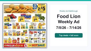 Food Lion Weekly Ad (7/8/26 - 7/14/26) Best Deals