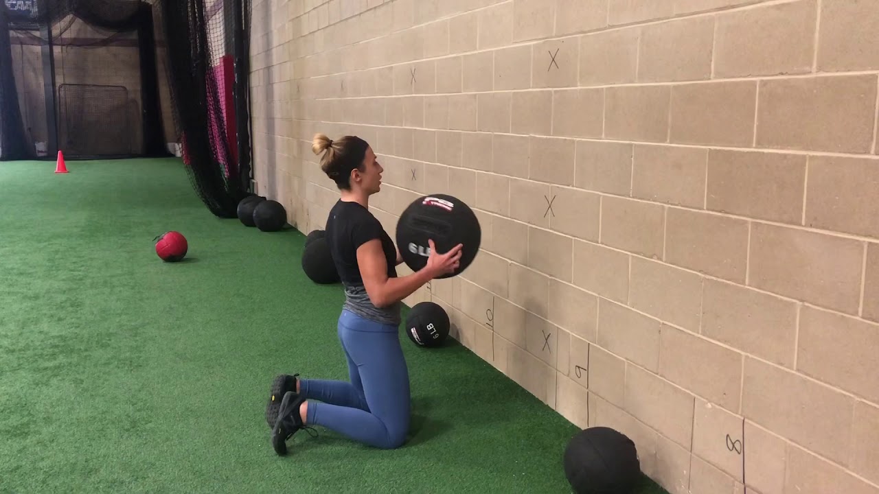 TallKneeling Medicine Ball Chest Pass YouTube