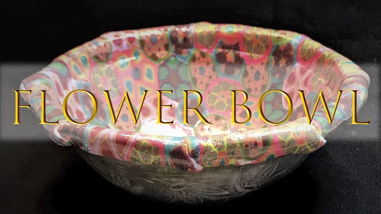 Polymer Clay Bowl Flower Veneer Beginner Friendly Tutorial YouTube