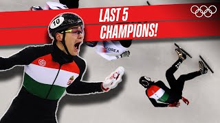 ⛸ Short track speed skating 5000m relay | Last 5 Champions! 🥇