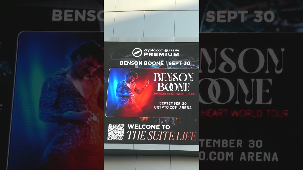 Benson Boone American Heart World Tour Marquee Crypto.com Arena DTLA Los  Angeles CA Sept 30, 2025 - YouTube