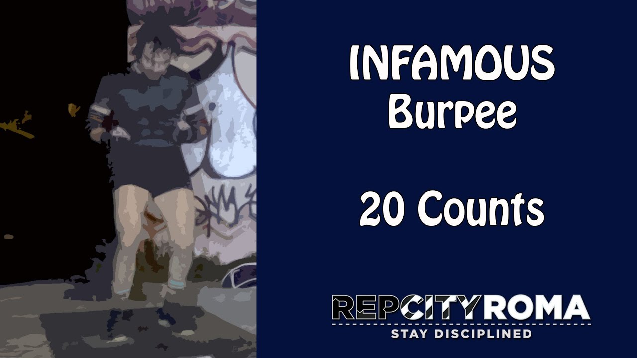 Burpee Roma Day#134 - The Infamous Burpees Circuit - Rep City Roma - YouTube