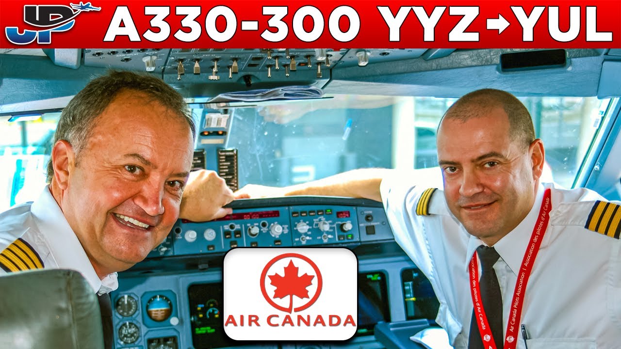 AIR CANADA Airbus A330-300 Cockpit Toronto🇨🇦 to Montreal🇨🇦