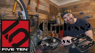 Cheat hack to convert 5 10 hellcat clipless shoes to flats. Stealth rubber.