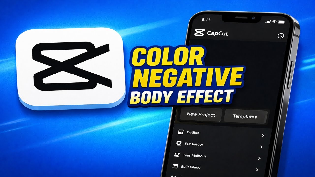 Как добавить эффект негативного цвета тела в CapCut (2026)
